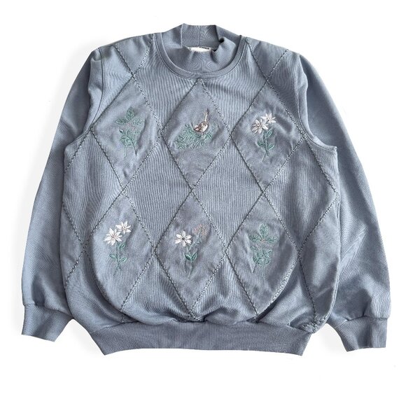 Secondhand Alfred Dunner, Patchwork Sweater - Picture 1 of 3